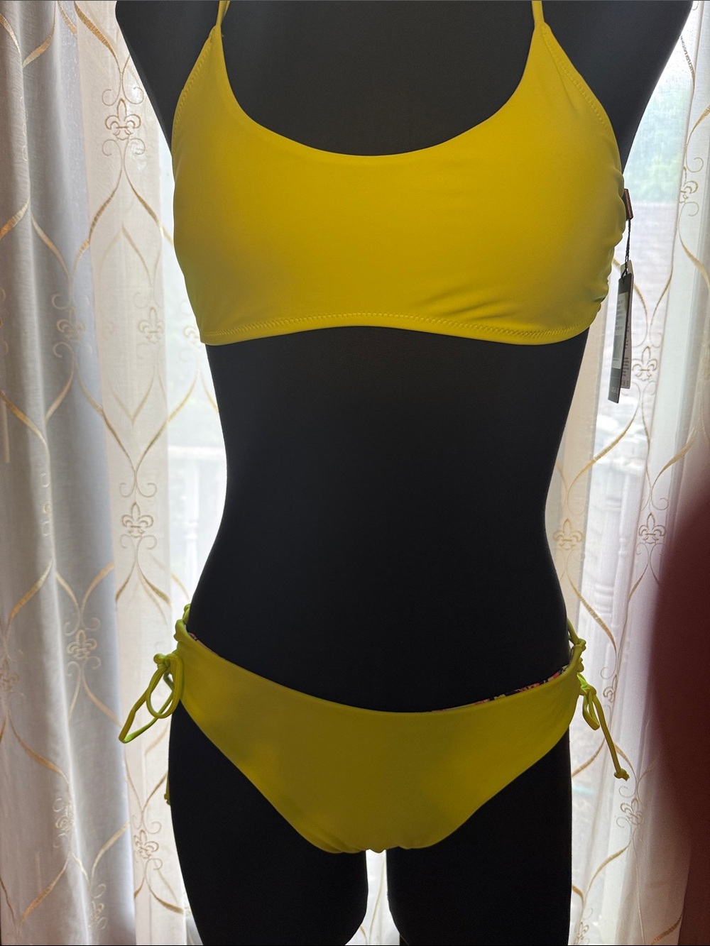 RELLECIGA Yellow Two-Piece Bikini Set